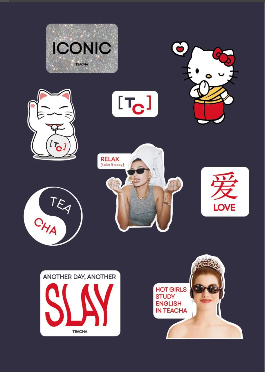 Наліпки TeaCha, фото 1